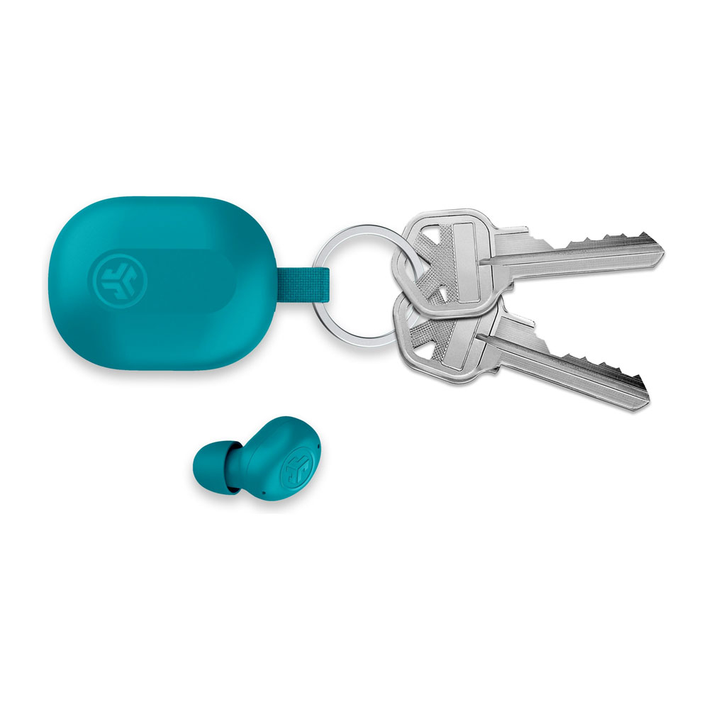 JBuds Mini TWS Bluetooth 5.3 In-Ear Kopfhörer Headset IP55   Ladecase (IEUEBJBMINIRAQUA124) - Aqua (Türkis)