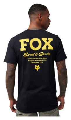 T-Shirt Manches Courtes Fox Speed & Service Noir