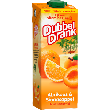 DubbelDrank Abrikoos & Sinaasappel 1 L