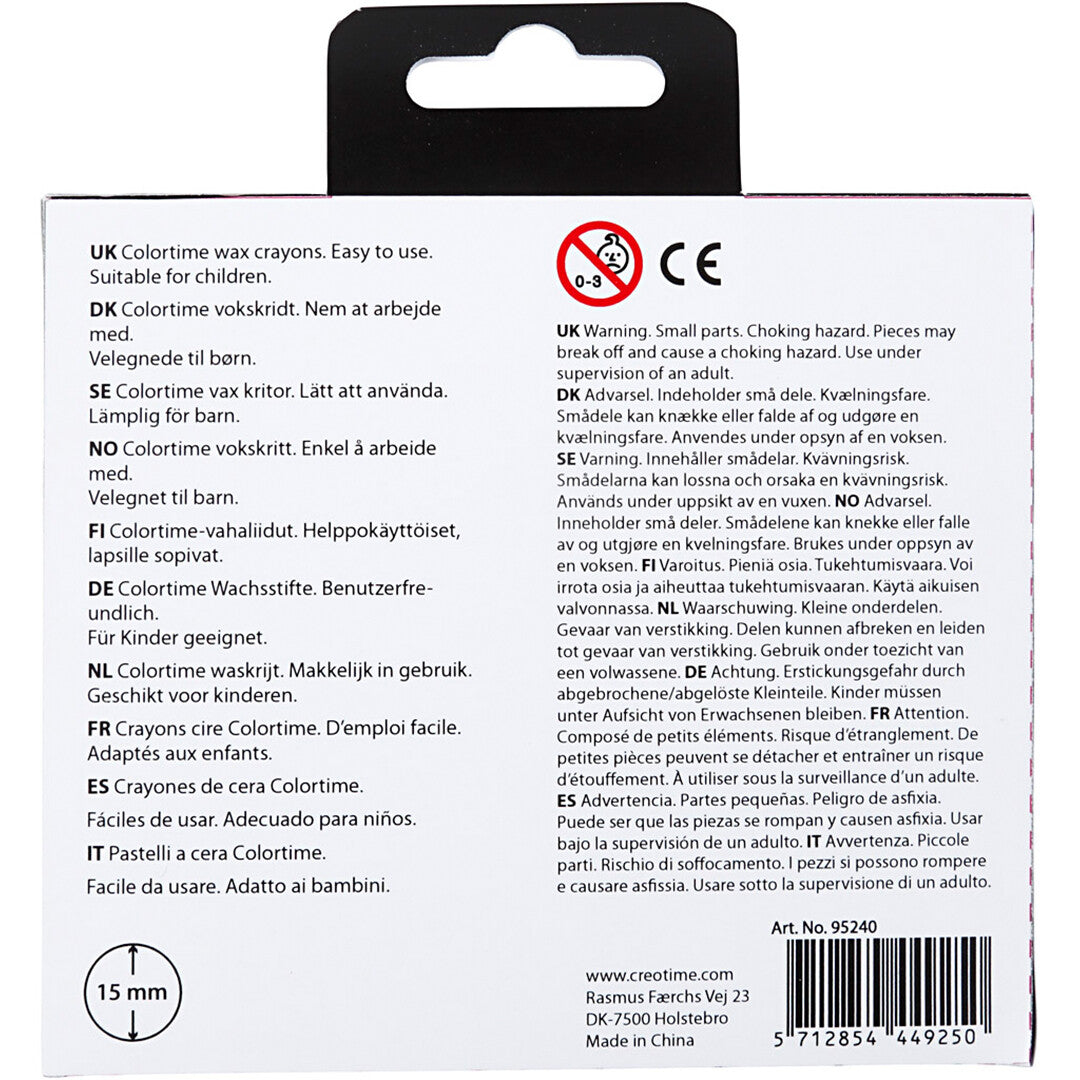 Creativ company waskrijtjes skin colours - 8st