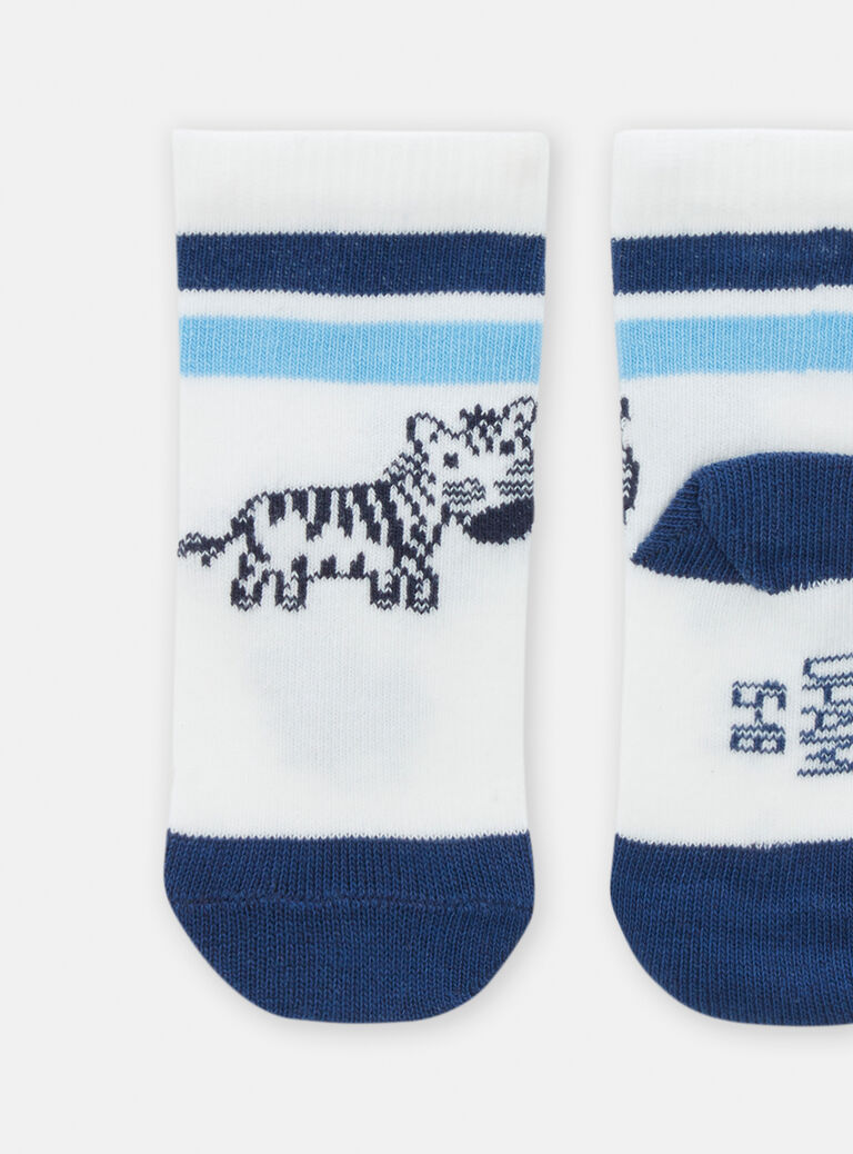 Chaussettes à motif zèbre pour bébé garçon