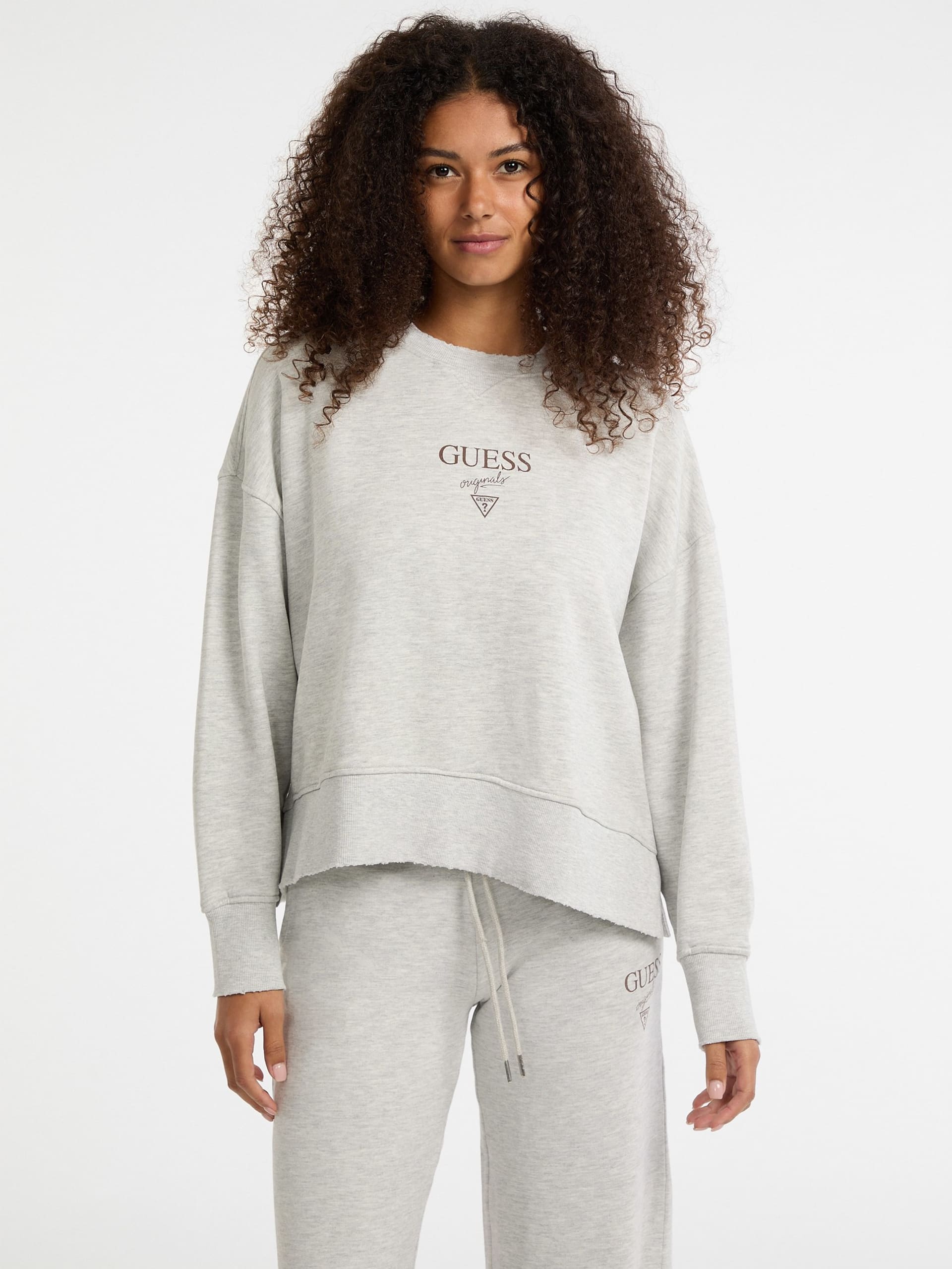 Suéter GUESS Originals Eco Distressed Baker Crewneck