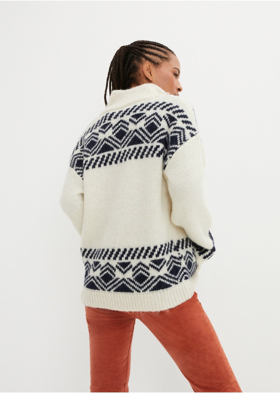Pull camionneur norvégien avec teneur en laine