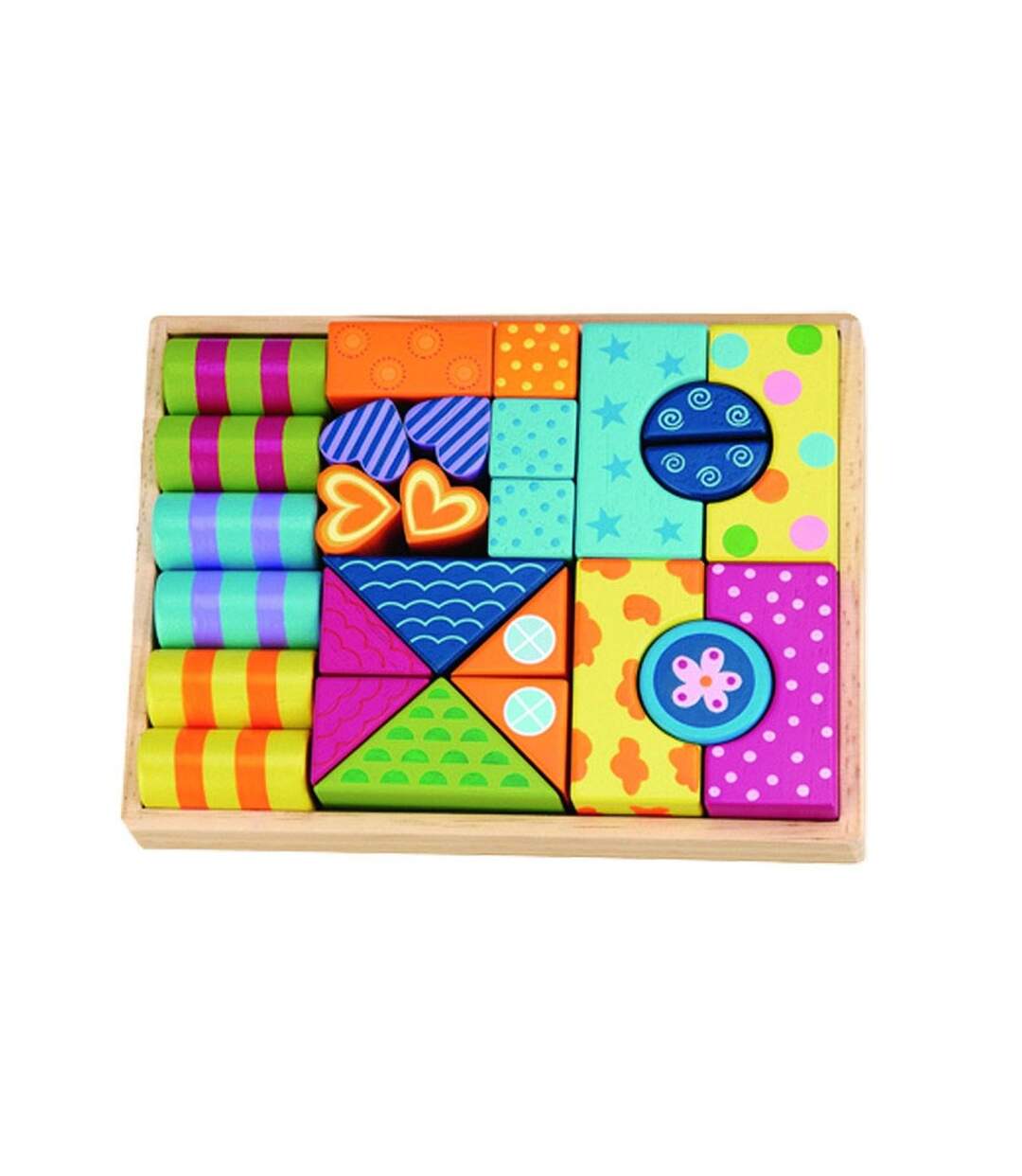 Jeu en bois éveil - Cylindres et blocs
