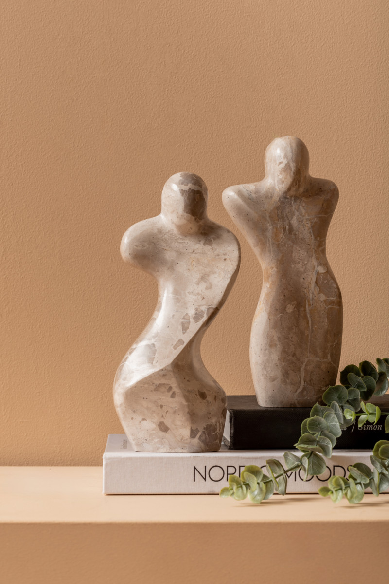 Statue Female Abstract PT4221BR Brown