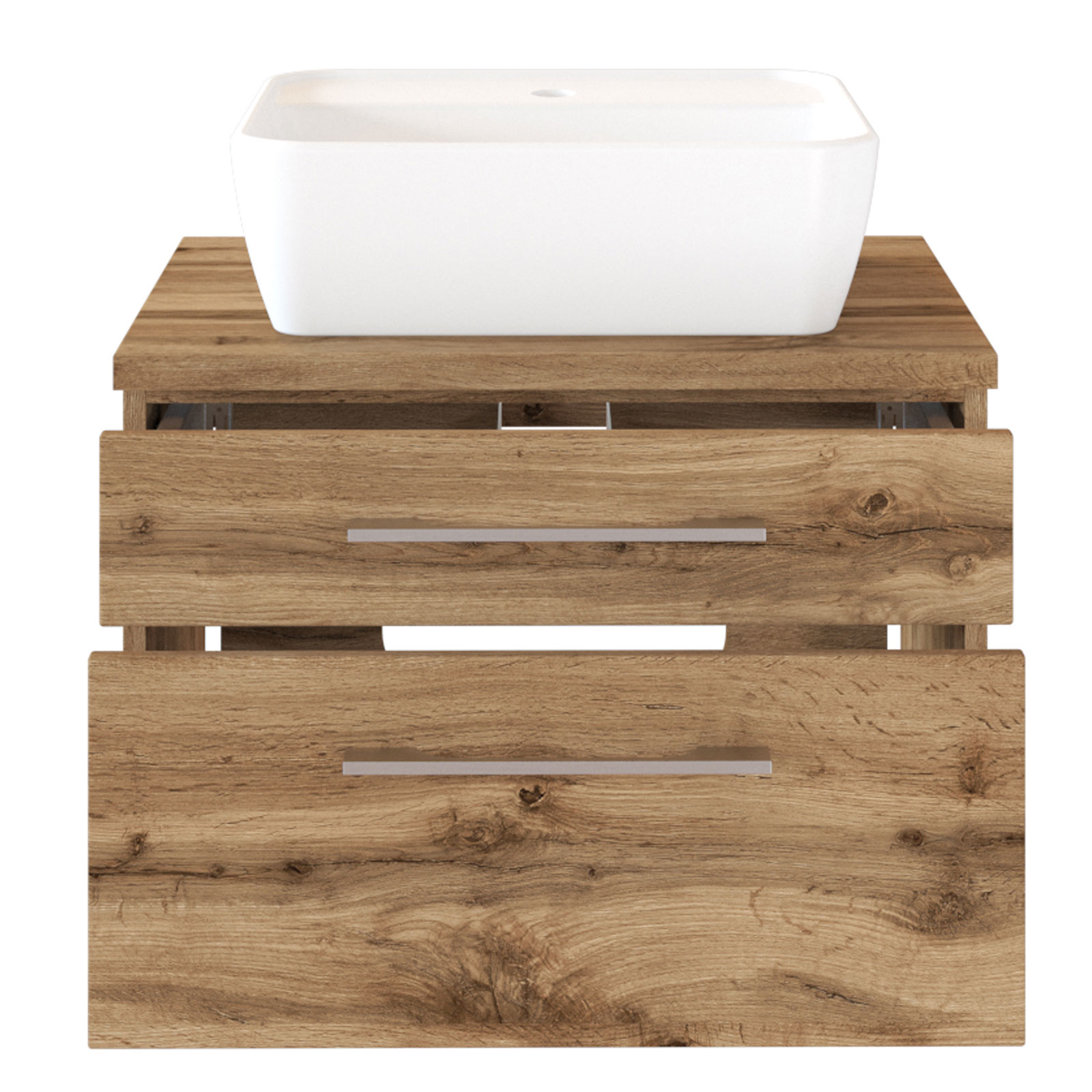 2-teiliges Badmöbel-SetDAVOS - Wotaneiche - 60 cm breit