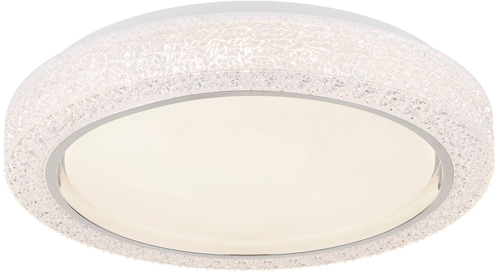 LED-Deckenleuchte - weiß - Kristalldekor - 4000 Kelvin