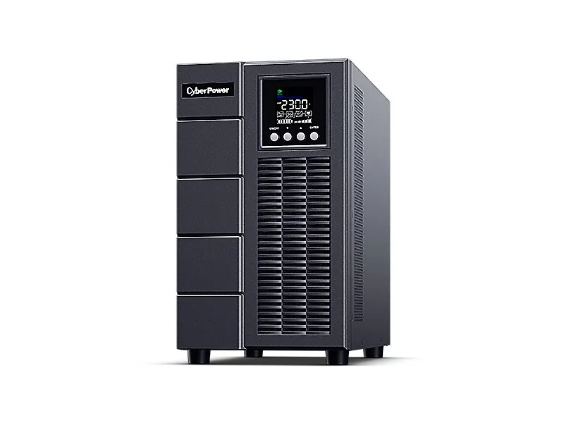 CyberPower Online S Series OLS3000EA - UPS - AC 230 V - 2700 Watt - 3000 VA - 9 At - RS-232, USB - output-stikforbindelser: 8 - aktiv PFC - sort