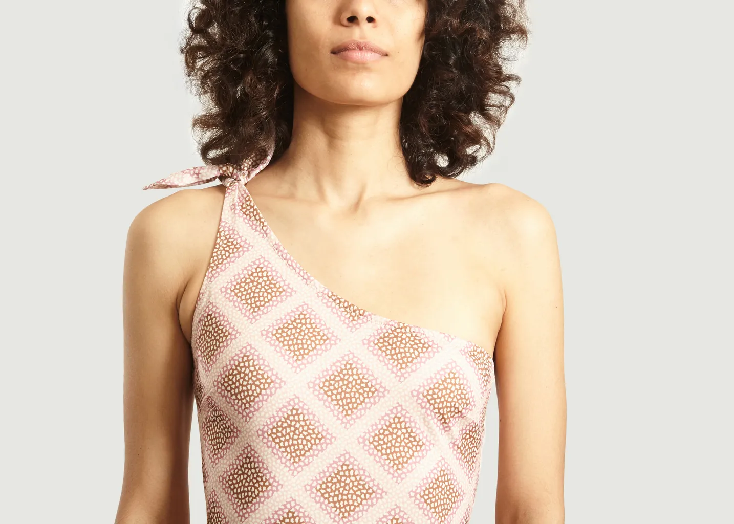 Maillot une pièce imprimé asymétrique Carlis Samsoe Samsoe
