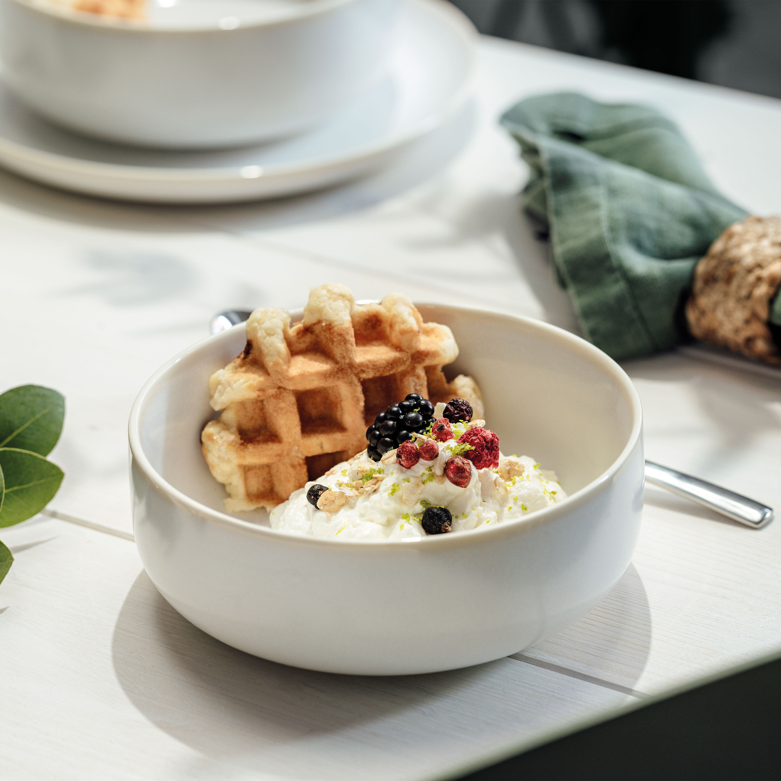 Crafted Cereal bowl White, 26.4 oz, Premium Porcelain
