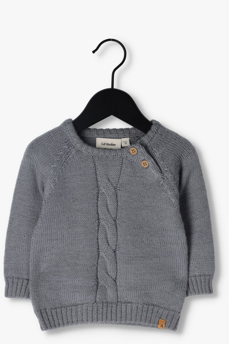 LIL\\' ATELIER blauwe lil' atelier trui nbmleroger ls knit