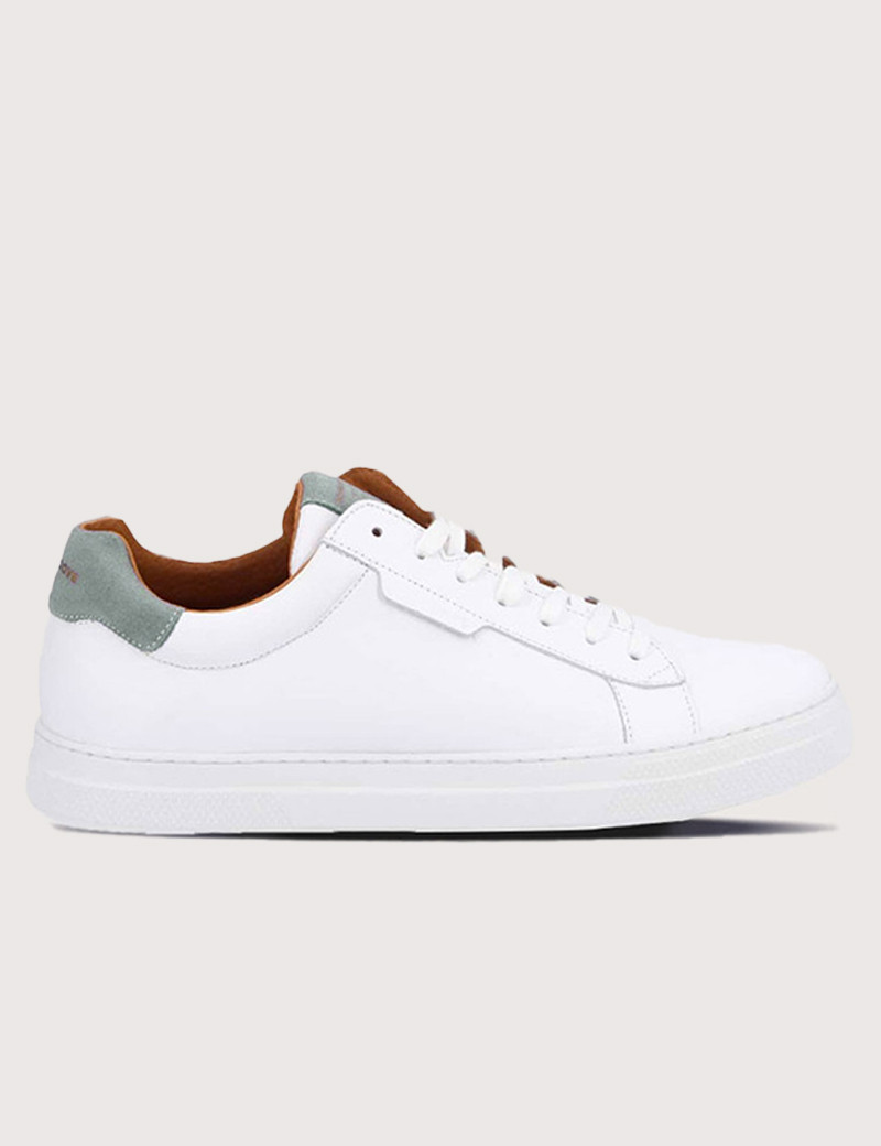 SCHMOOVE BASKETS HOMME SPARK CLAY BLANC GRIS