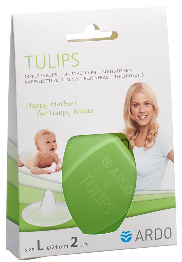 ARDO TULIPS Brusthütchen L Silikon mit Aufbewahrungsbox 2 Stk