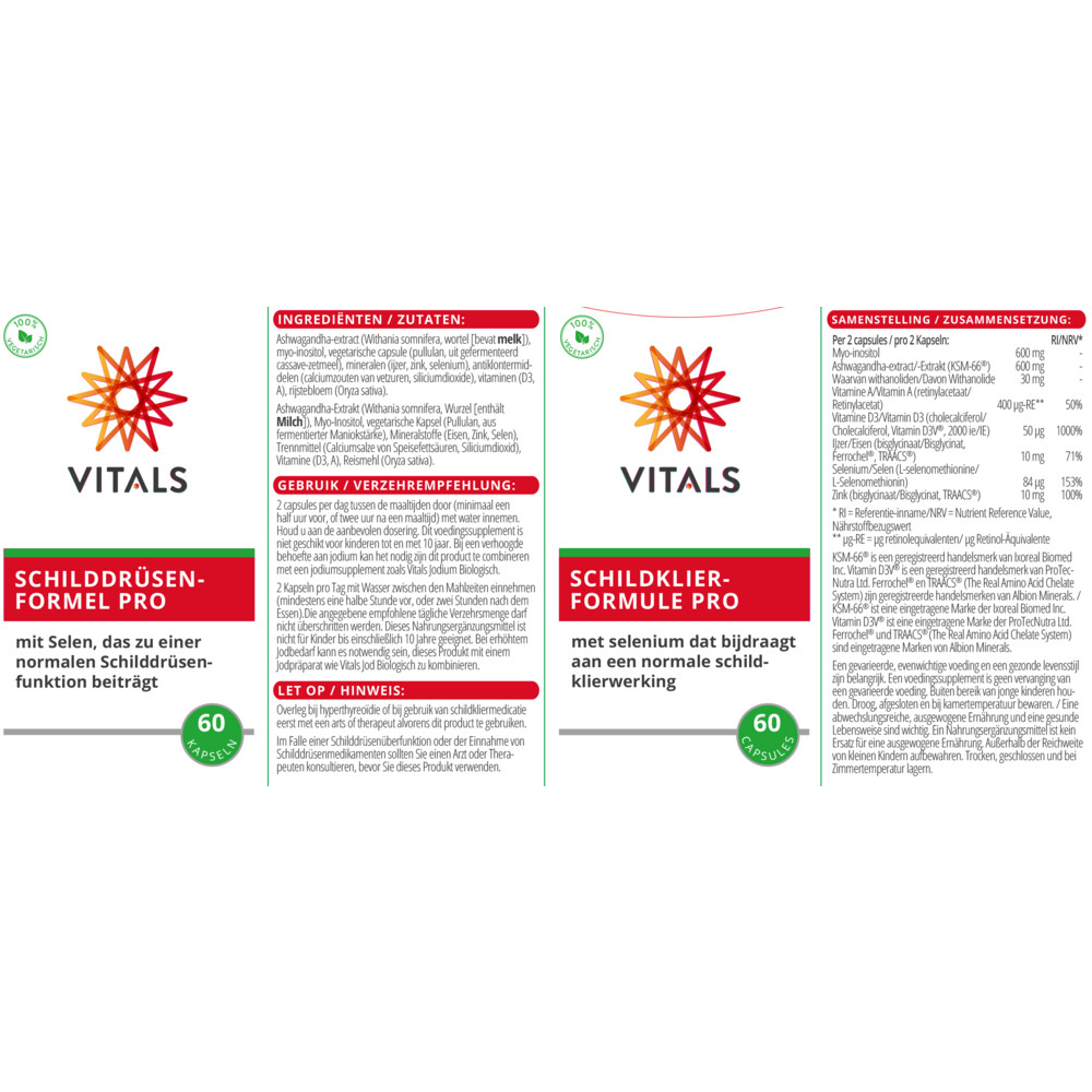 Vitals Schildklierformule Pro60 capsules