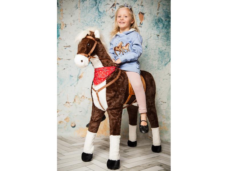 Knorrtoys Stehpferd XXL «Winnie» Braun Spielpferd zum Reiten