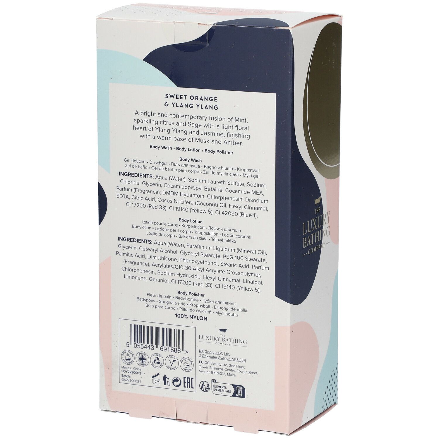 The Luxury Bathing Company Coffret ABSTRACT LAYERS Body Glow Essentials - Orange Sucrée et Ylang-Ylang
