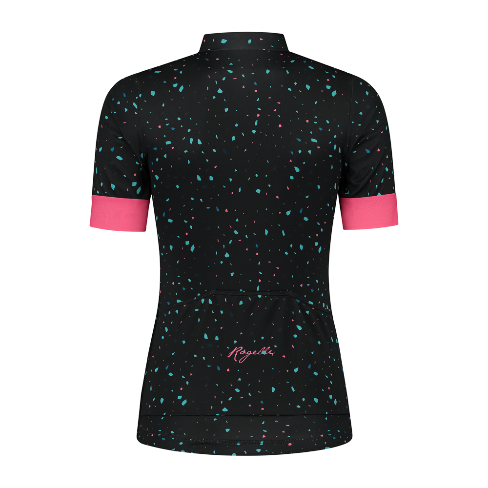 Rogelli Terrazzo Kortærmet Jersey til kvinder Blå / Pink