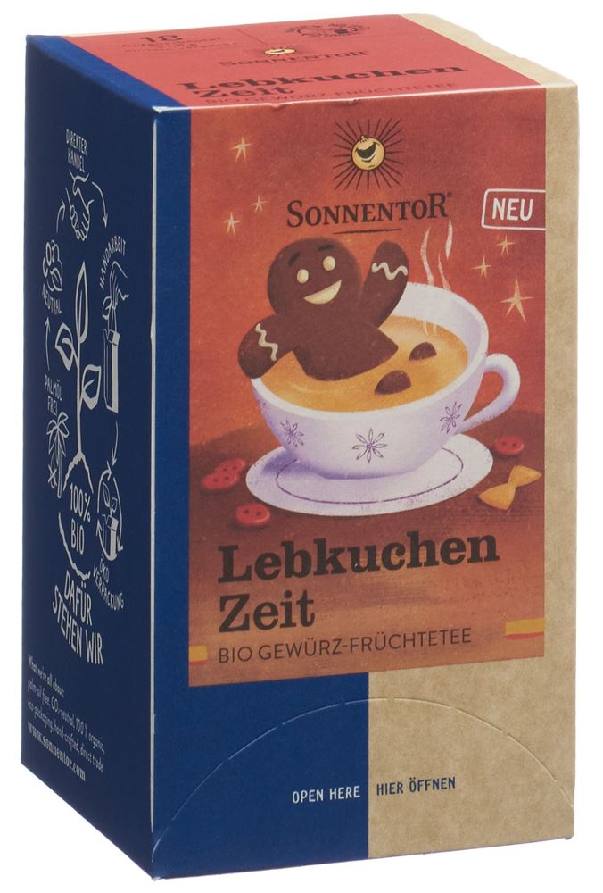 SONNENTOR Lebkuchen Zeit Tee Tees BIO Btl 18 Stk