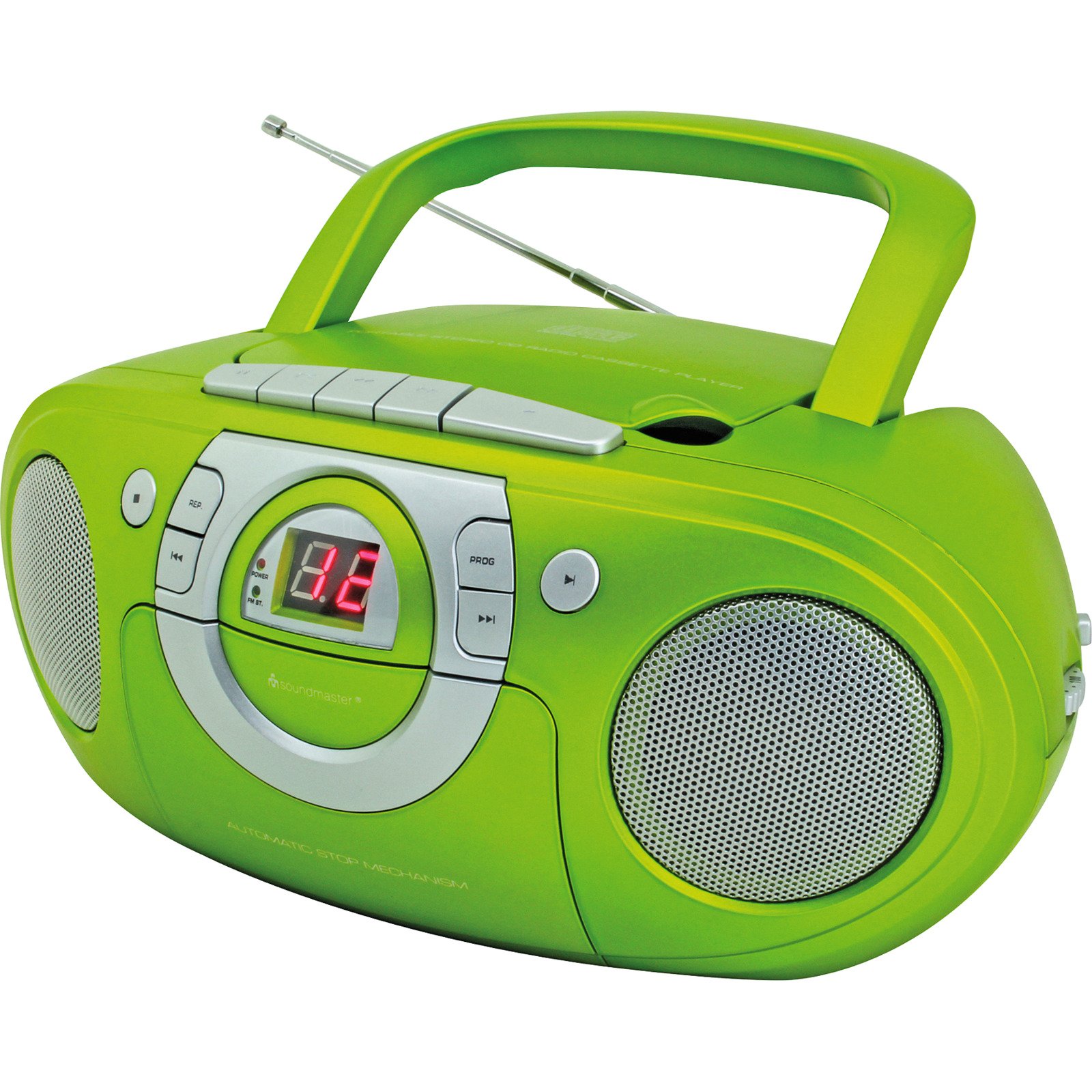 Radio-Kassettenspieler mit CD-Spiel, rot