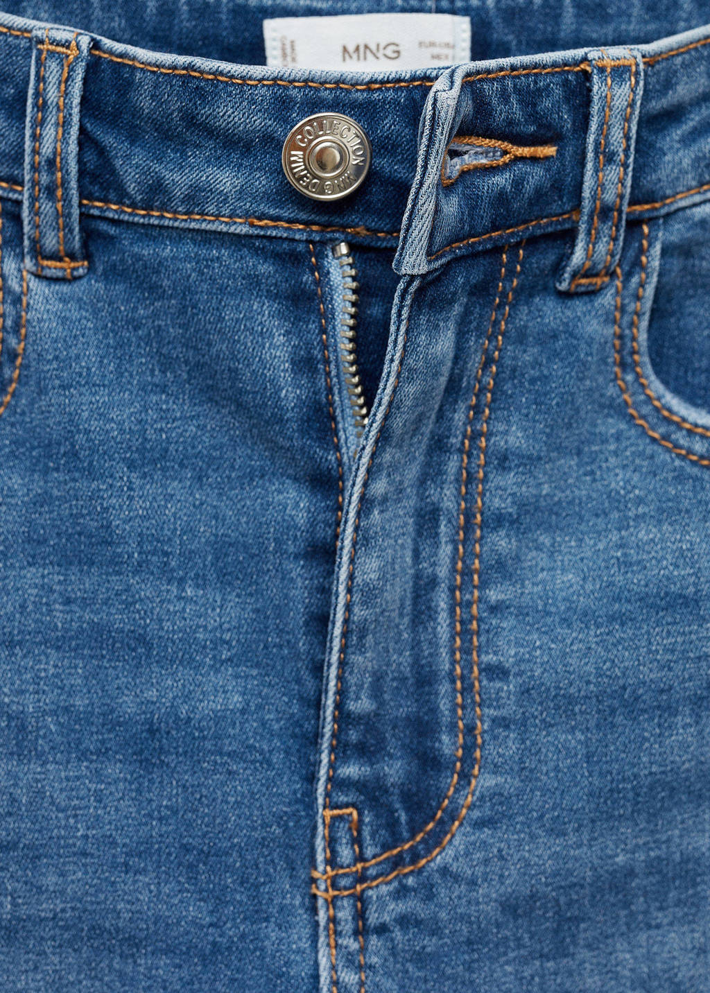 MANGO TEEN regular fit jeans changeant blauw