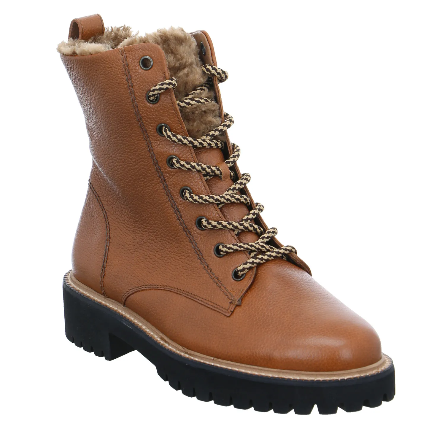 PAUL GREEN Boot Cognac Leder