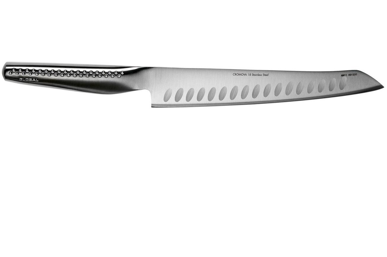 Global Ni GNM-11 vleesmes met kuiltjes 21 cm