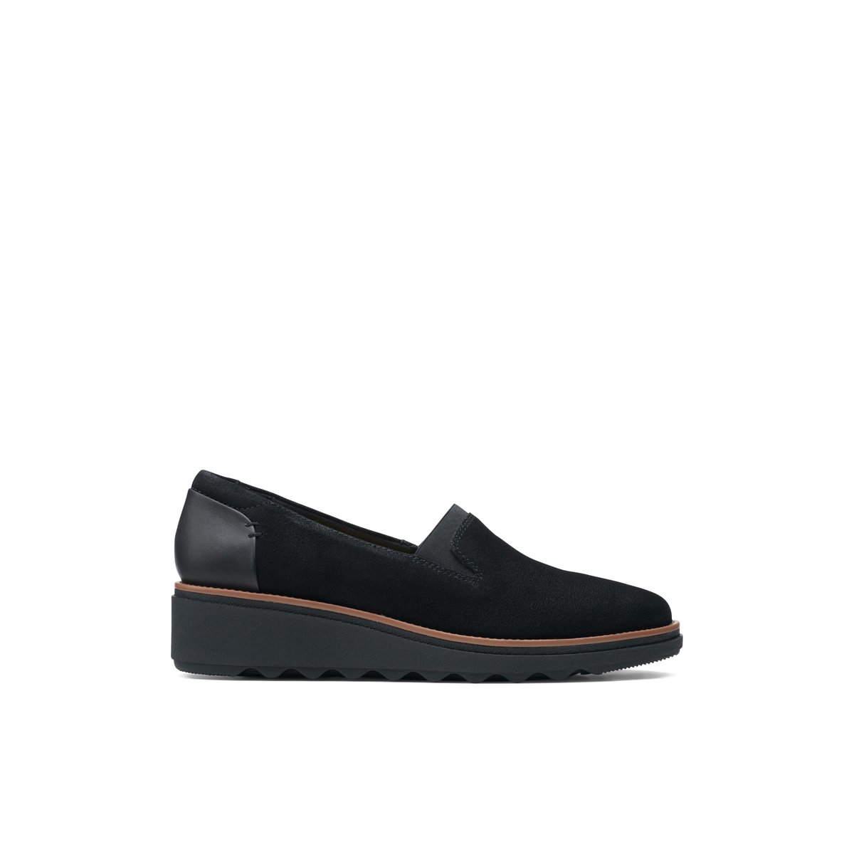 CLARKS-Sharon_dolly-Flâneurs - Semelle tracteur - Noir