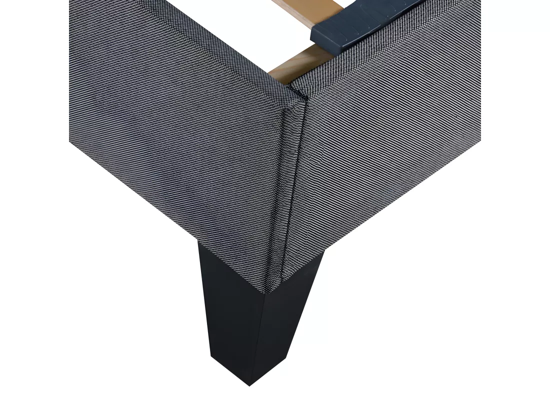 OLYMPE LITERIE | Sommier à lattes en bois ERGOSTAR 90x200 cm | Coloris Gris clair | Livré en kit