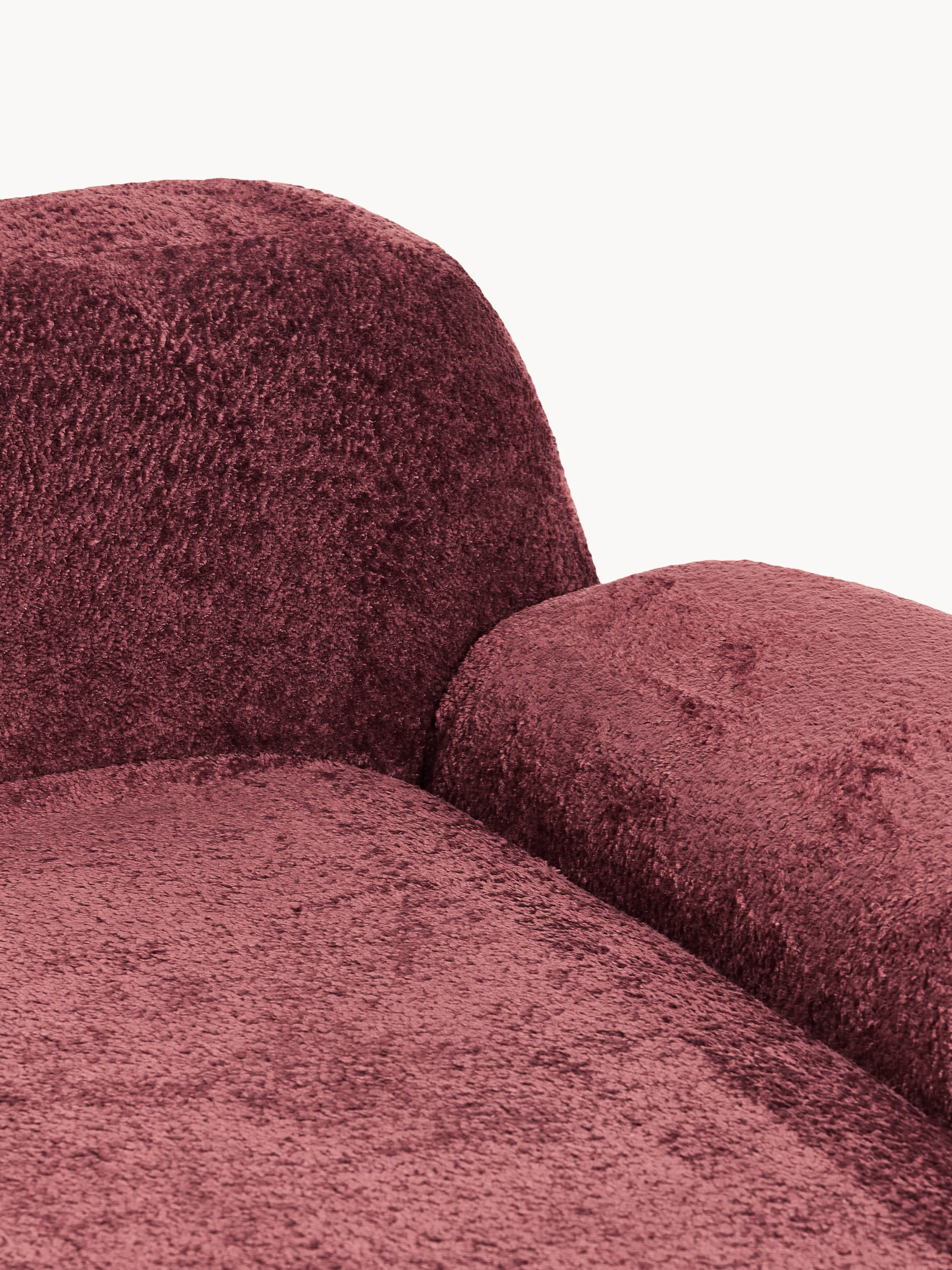 Teddy bouclé chaise-hoekmodule Wolke