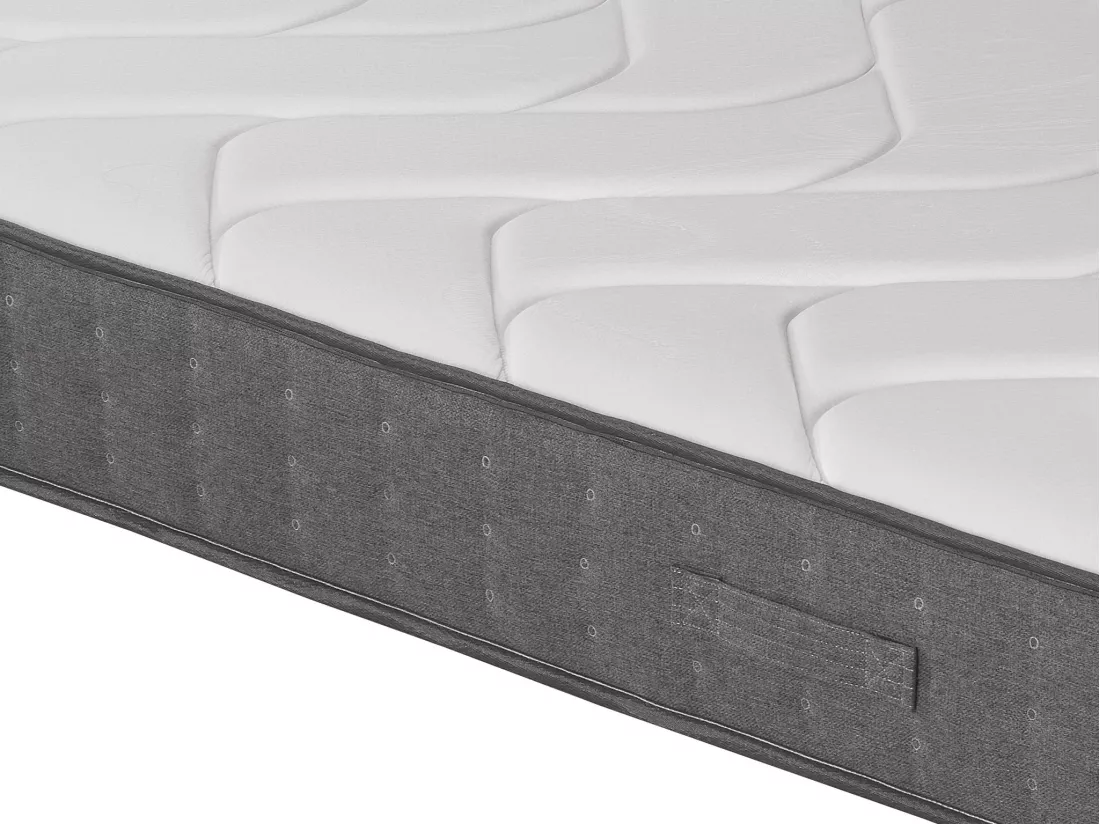 Matelas 140 x 200 cm ressorts ensachés 5 zones accueil mémoire de forme ép.23cm - BABYLONE de YSMÉE