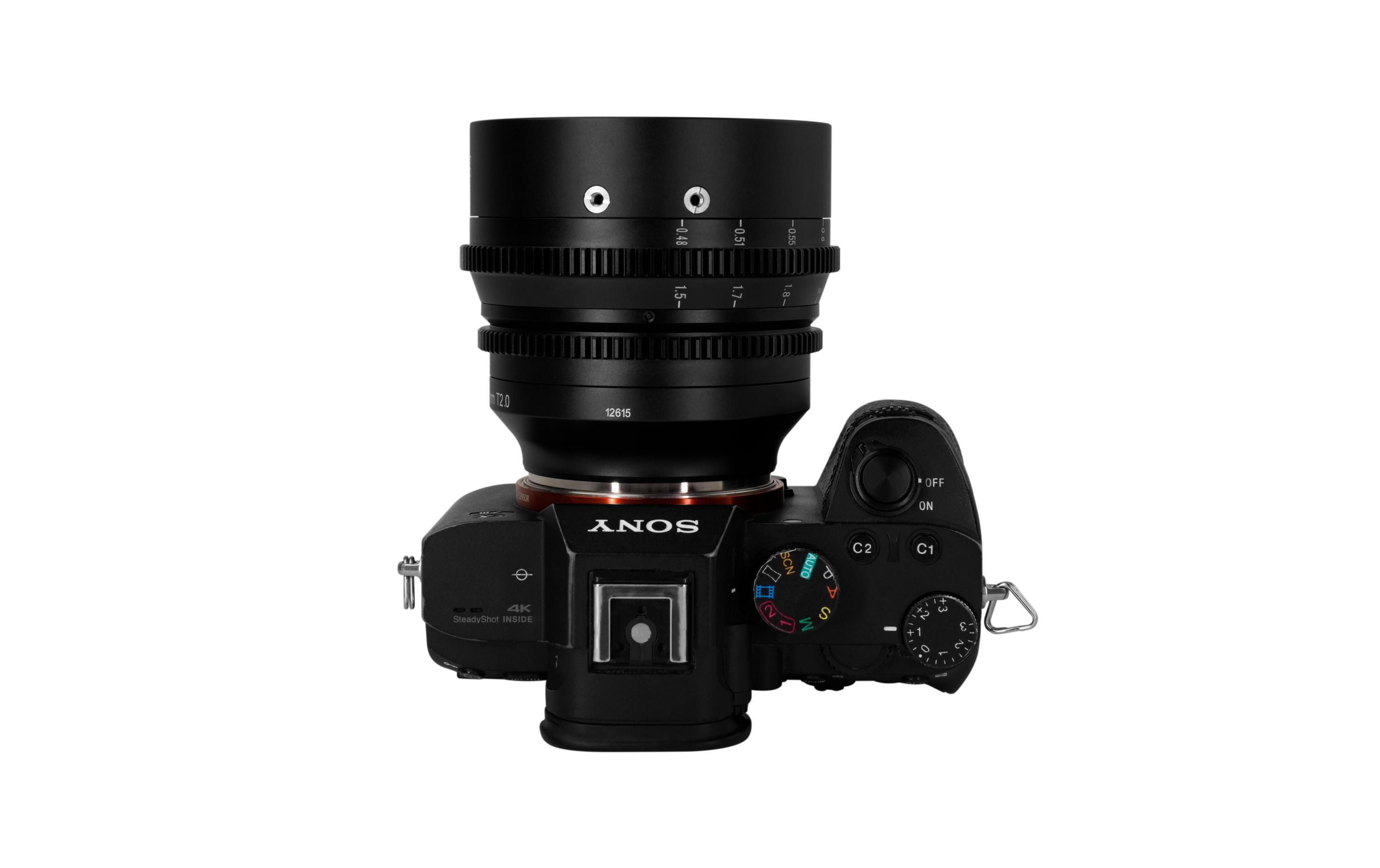 Festbrennweite 50mm T2.0 – Sony E-Mount<br>Vollformat Filmobjektiv für spiegellose Kameras