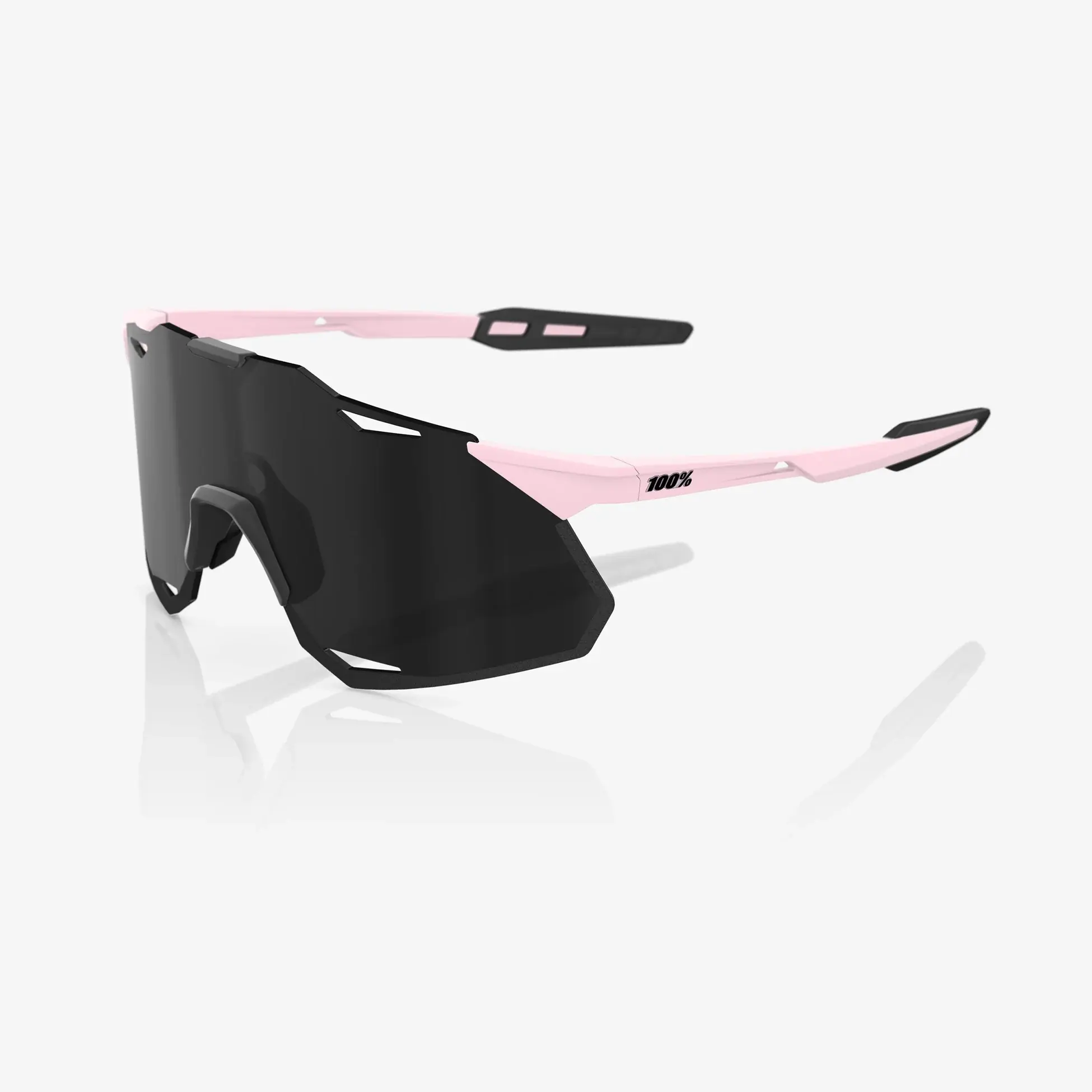 100% Hypercraft XS Sport Zonnebril Roze met Black Mirror Lens