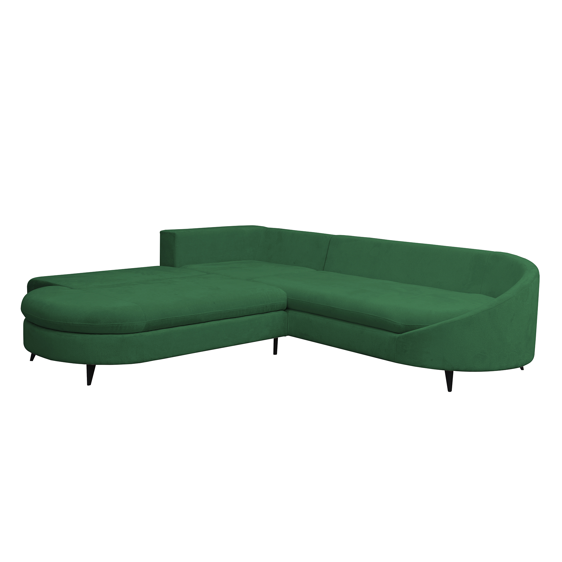 Ecksofa - rain forest - mit Liegefunktion und Staukasten - Ottomane links