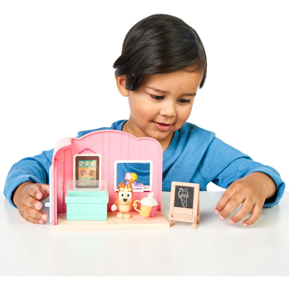 Køb Bluey Playset Mini Ice Cream shop playset