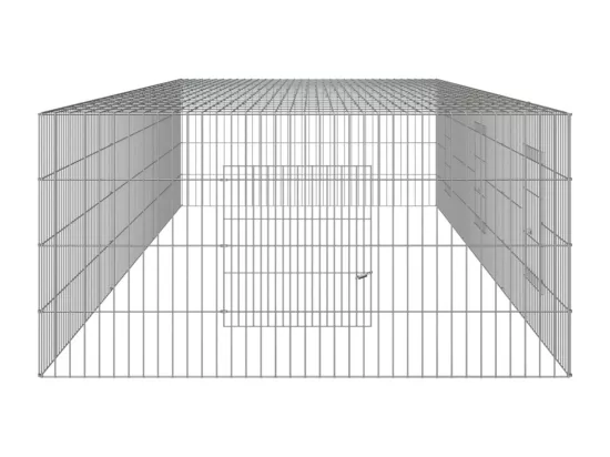 Cage à lapin 3 panneaux 325x109x54 cm Fer galvanisé