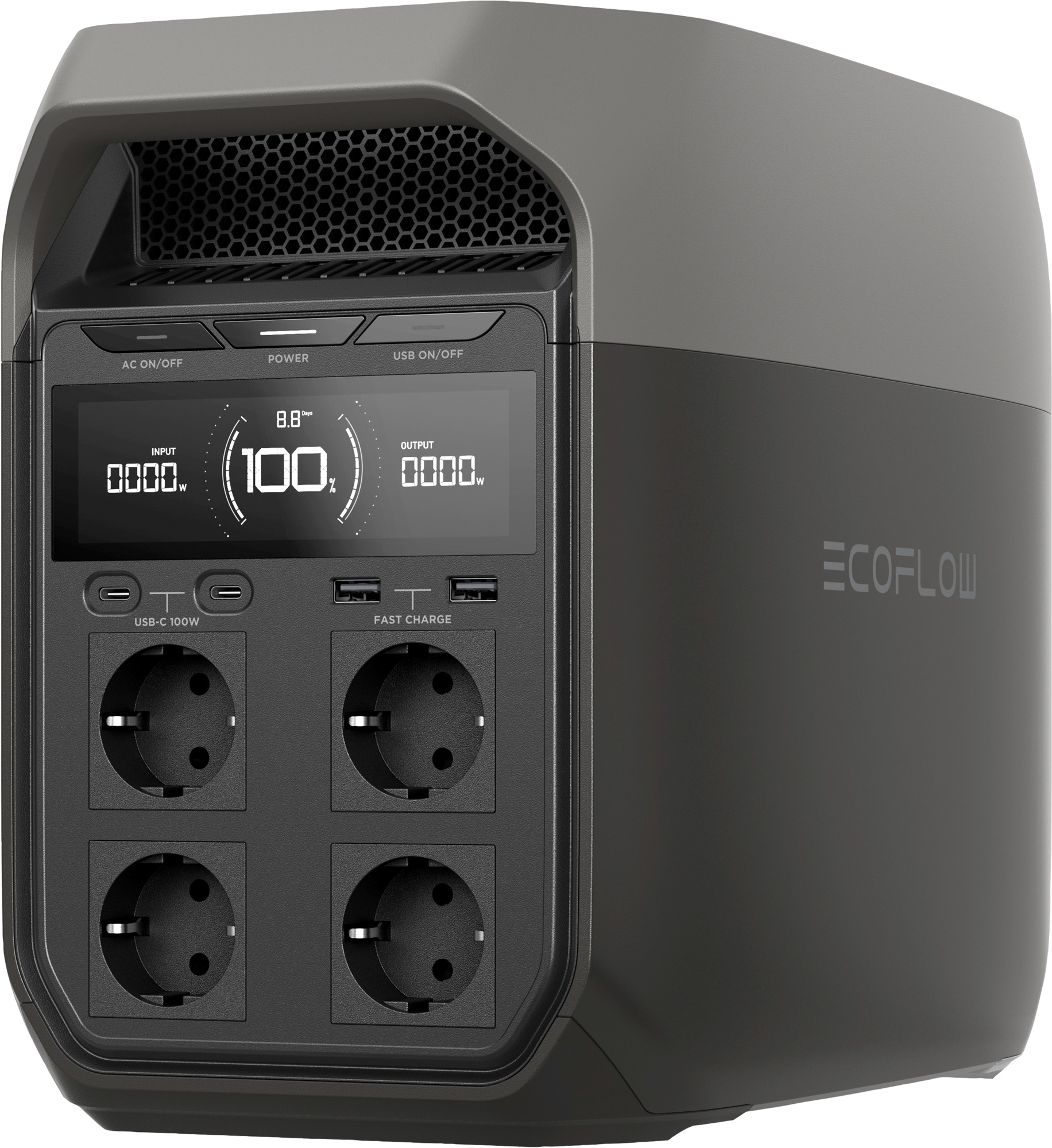EcoFlow Delta 3 Tragbare Powerstation 1 kWh 1.800 W