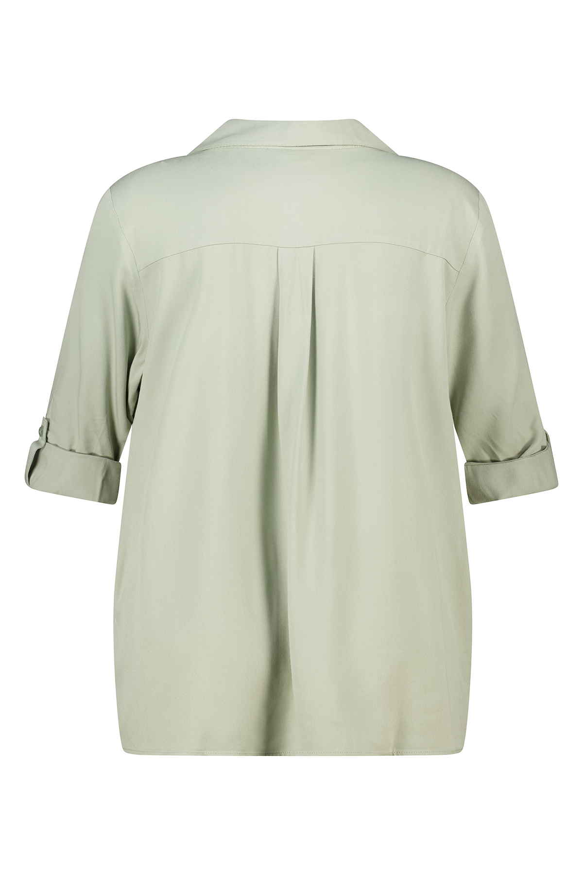 Blouse met opgerolde mouwen Mint