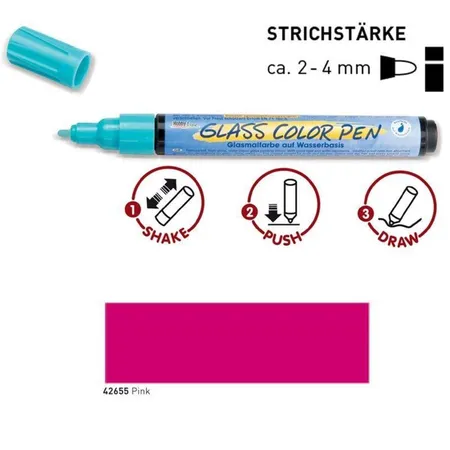 KREUL Glass ColorPen Pink