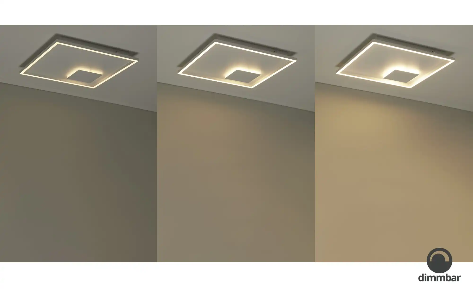 KHG LED-Deckenleuchte weiß, ´quadrat, groß´