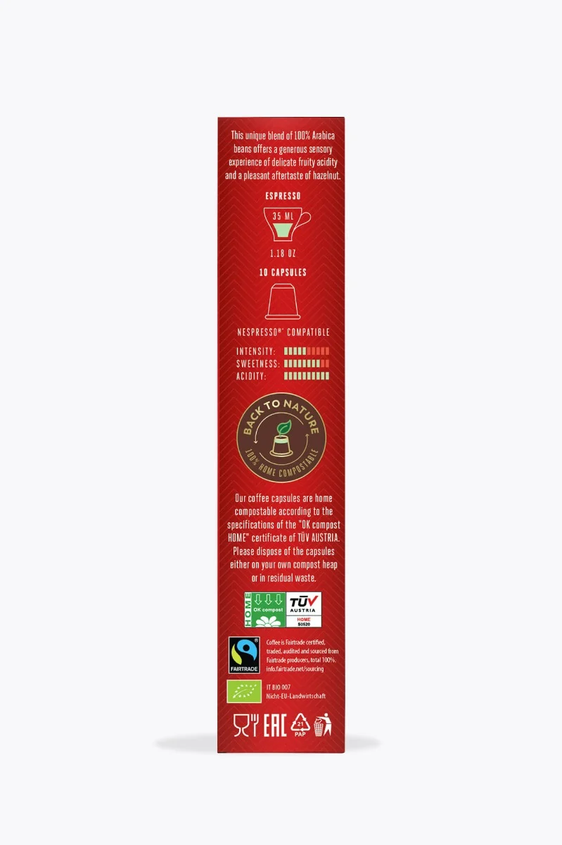 Julius Meinl Inspresso Espresso Bio Fairtrade 10 Kapseln Nespresso® kompatibel