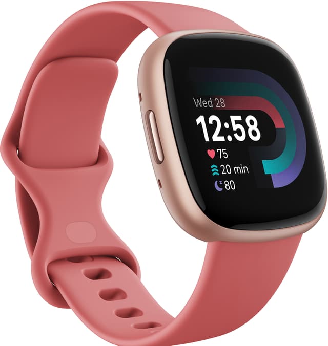 Fitbit Versa 4 smartwatch (Pink Sand / Copper Rose)