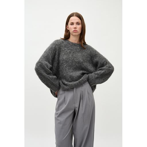 mbyM Gillis-M Striktrøje, Dark Grey Melange, XL