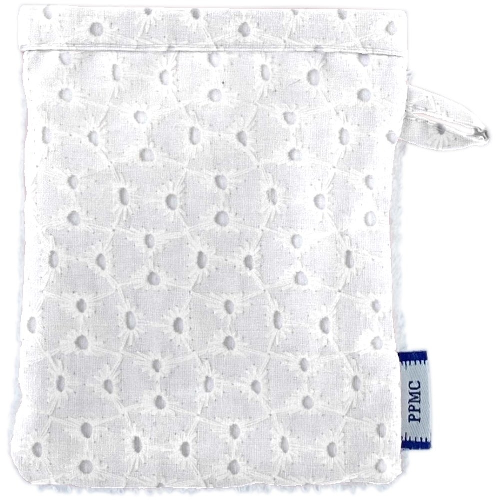 Mini-Gant Démaquillant Broderie Anglaise