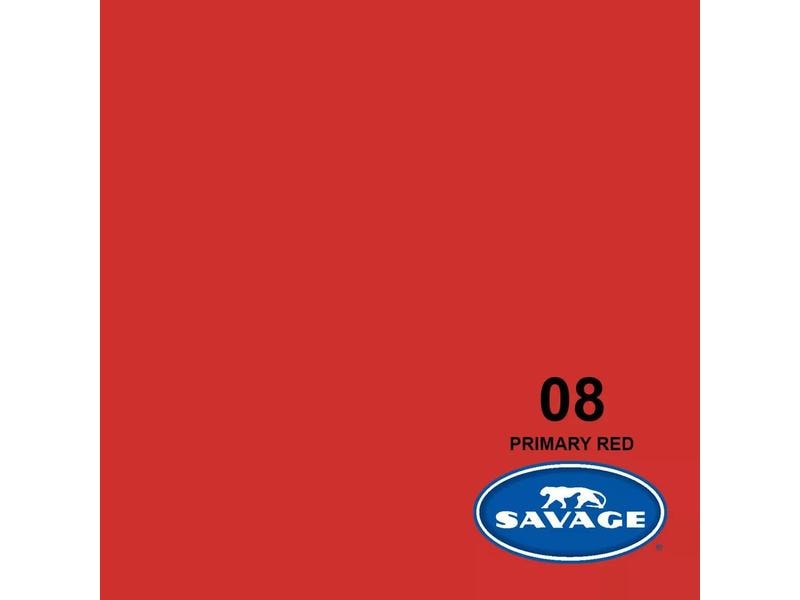 Savage Hintergrund Papier 1.35 x 11 m Primary Red Das Hintergrundpapier von Savage