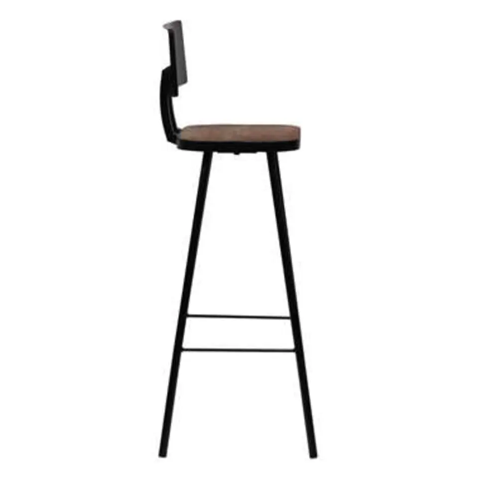 vidaXL - Barkruk - Bruin - Hout - 2 stuks