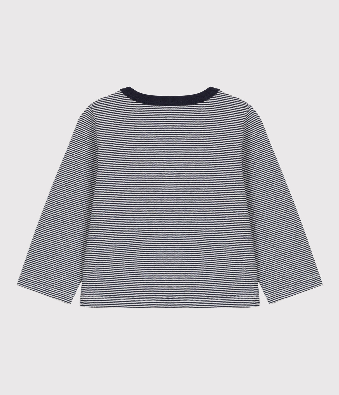 Cardigan bébé rayé milleraies en jersey épais