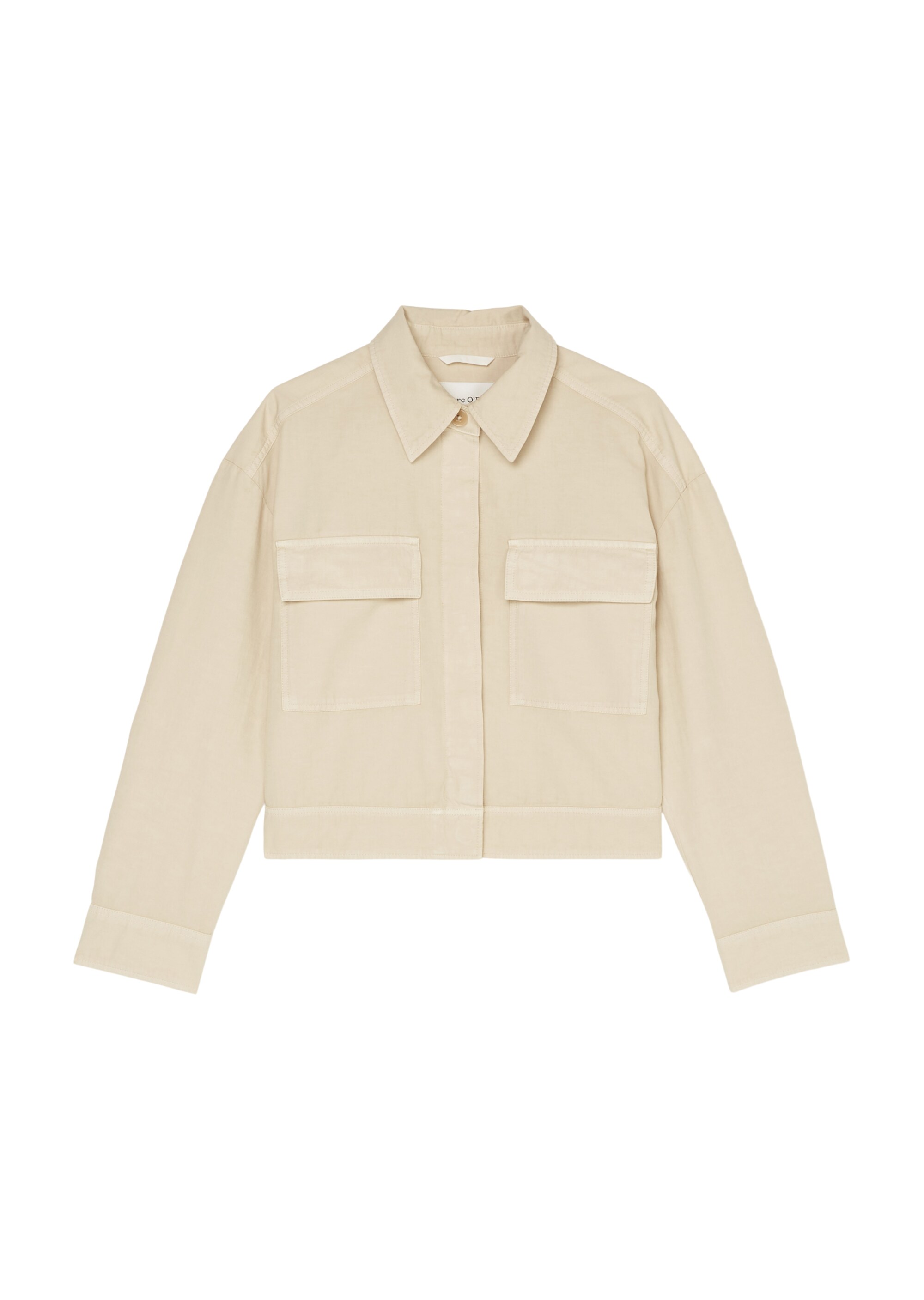 Jacke regularaus Organic-Cotton-Leinen-Mix