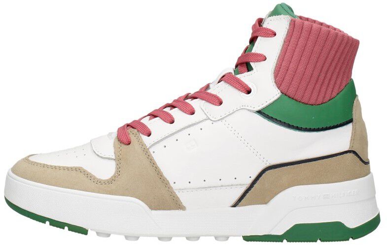 Tommy Hilfiger High Cut Seasonal Basket Sneaker wit