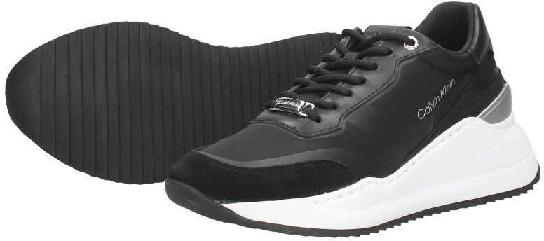 Calvin Klein Internal Wedge Lace Up-Nylon Mix zwart