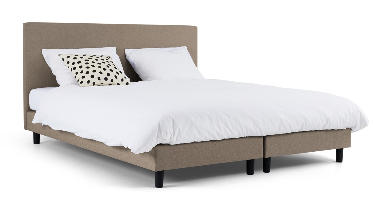 Box Ambra met Easy Pocket 300 matras taupe